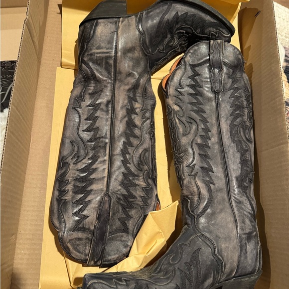 Dan Post 20’ Tall Black Hallie Western Cowboy Boots size 9 - Picture 7 of 8